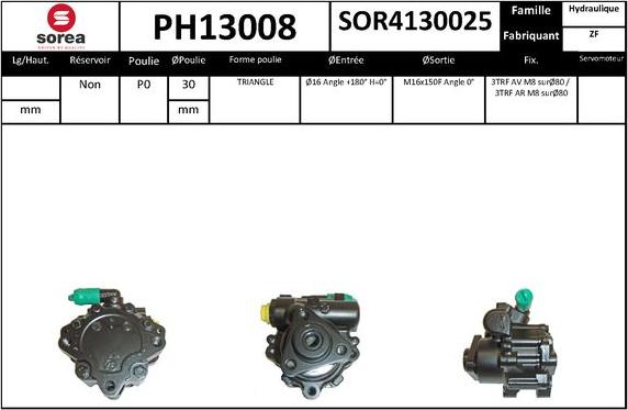 SNRA PH13008 - Pompe hydraulique, direction cwaw.fr