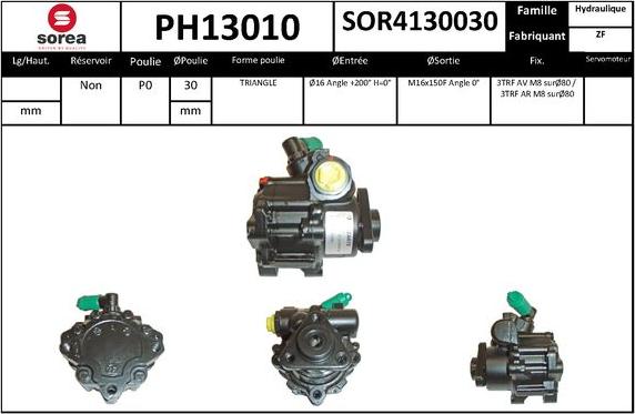 SNRA PH13010 - Pompe hydraulique, direction cwaw.fr