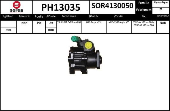 SNRA PH13035 - Pompe hydraulique, direction cwaw.fr