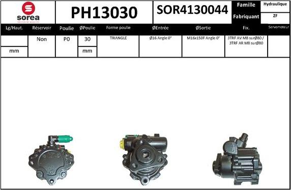 SNRA PH13030 - Pompe hydraulique, direction cwaw.fr