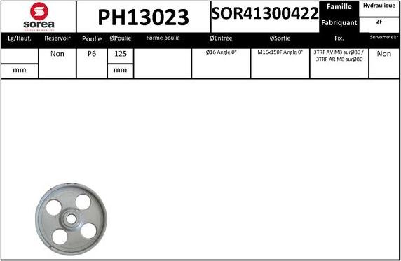 SNRA PH13023 - Pompe hydraulique, direction cwaw.fr