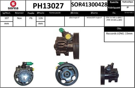 SNRA PH13027 - Pompe hydraulique, direction cwaw.fr