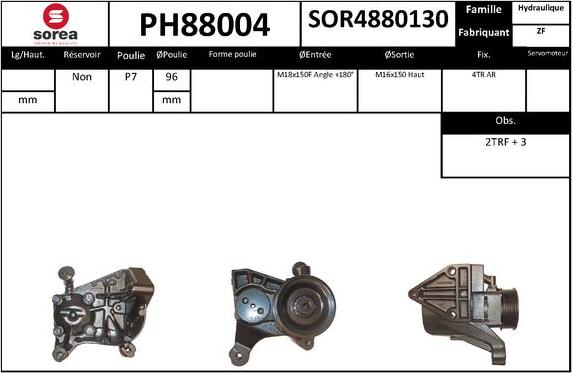 SNRA PH88004 - Pompe hydraulique, direction cwaw.fr