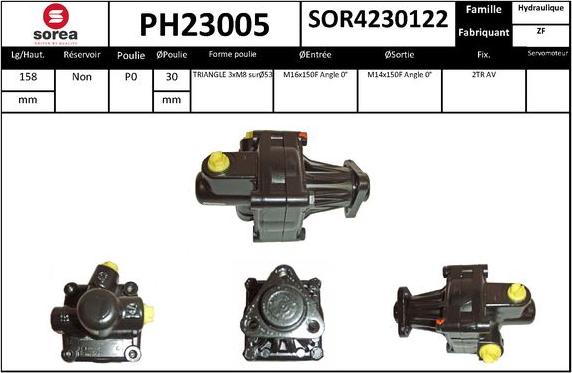 SNRA PH23005 - Pompe hydraulique, direction cwaw.fr