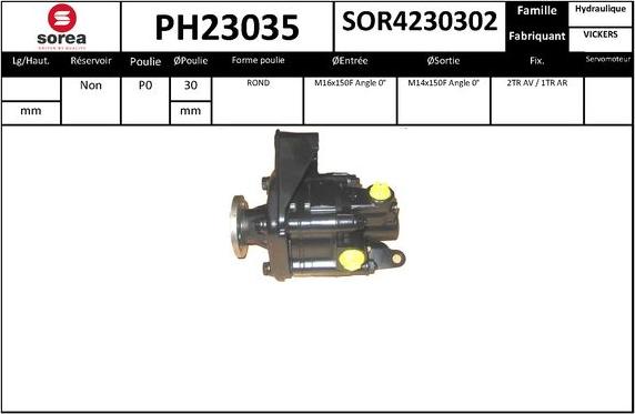 SNRA PH23035 - Pompe hydraulique, direction cwaw.fr