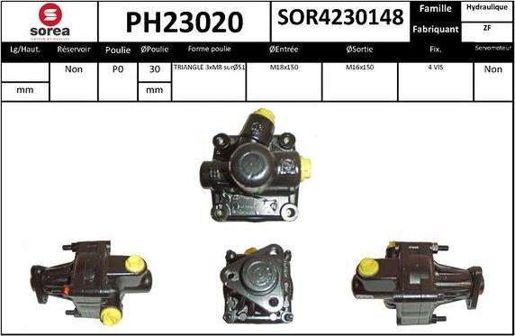 SNRA PH23020 - Pompe hydraulique, direction cwaw.fr