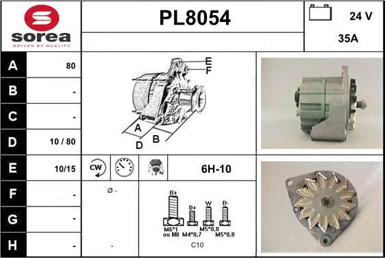 SNRA PL8054 - Alternateur cwaw.fr