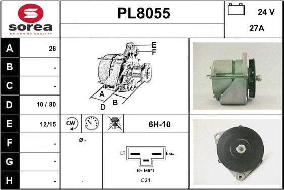 SNRA PL8055 - Alternateur cwaw.fr