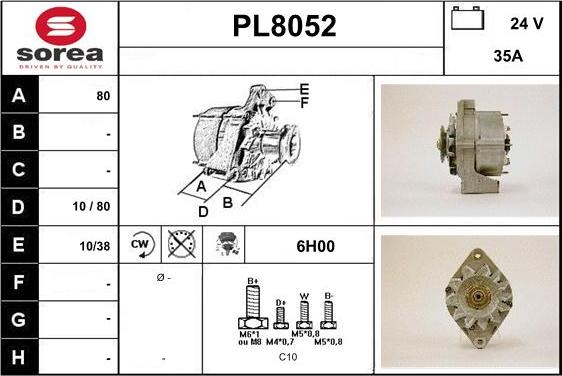 SNRA PL8052 - Alternateur cwaw.fr