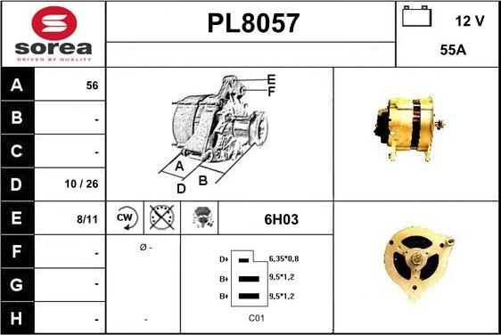 SNRA PL8057 - Alternateur cwaw.fr