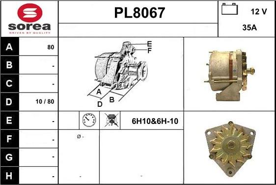 SNRA PL8067 - Alternateur cwaw.fr