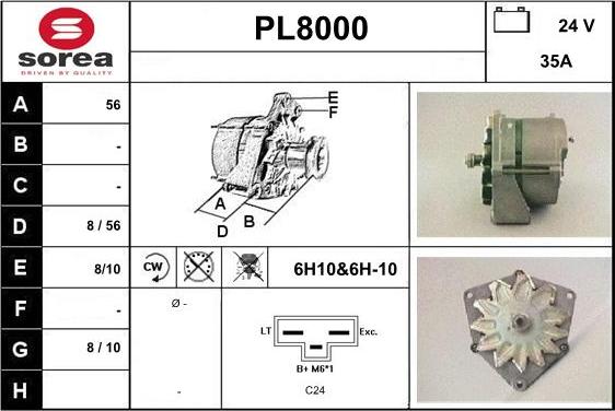 SNRA PL8000 - Alternateur cwaw.fr