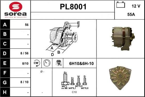 SNRA PL8001 - Alternateur cwaw.fr