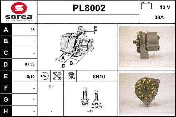 SNRA PL8002 - Alternateur cwaw.fr