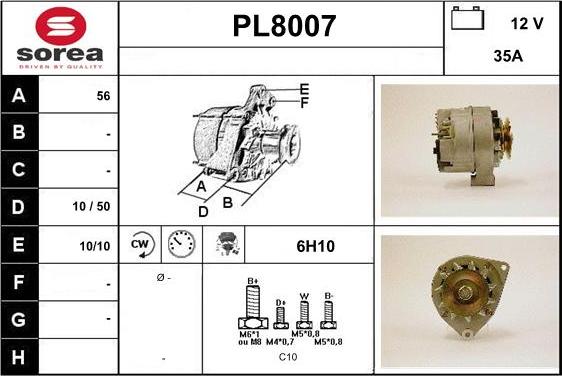 SNRA PL8007 - Alternateur cwaw.fr