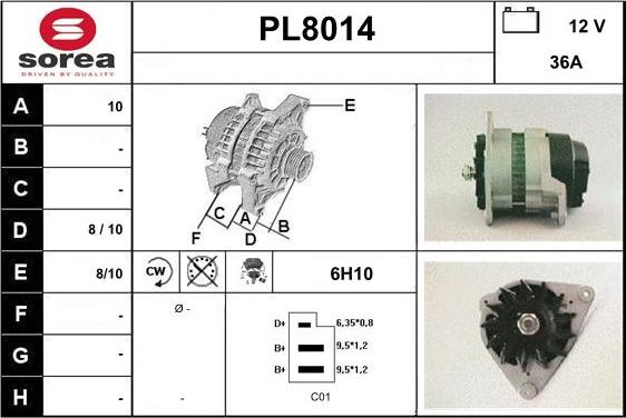 SNRA PL8014 - Alternateur cwaw.fr