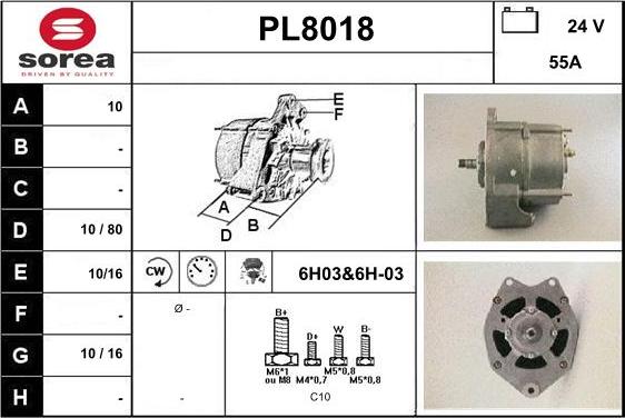 SNRA PL8018 - Alternateur cwaw.fr