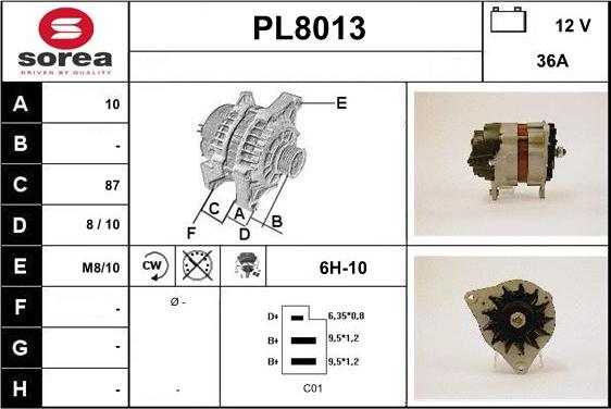 SNRA PL8013 - Alternateur cwaw.fr