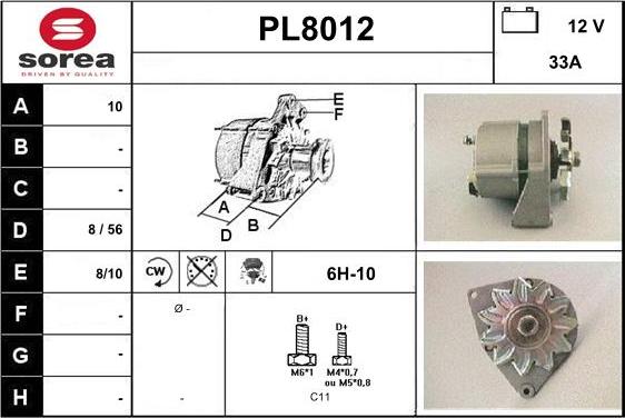 SNRA PL8012 - Alternateur cwaw.fr