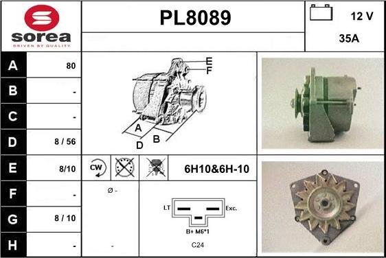 SNRA PL8089 - Alternateur cwaw.fr