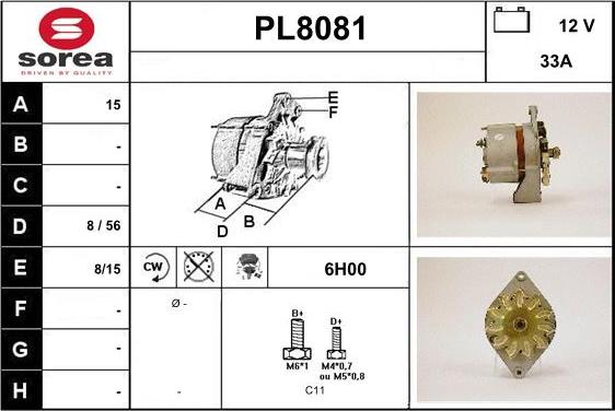 SNRA PL8081 - Alternateur cwaw.fr