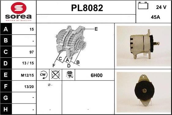 SNRA PL8082 - Alternateur cwaw.fr