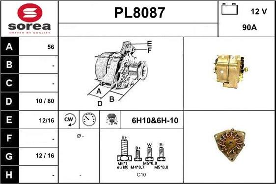 SNRA PL8087 - Alternateur cwaw.fr