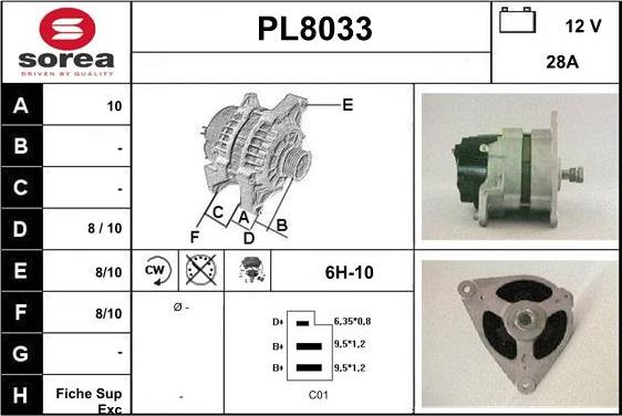 SNRA PL8033 - Alternateur cwaw.fr