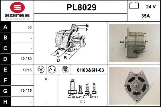 SNRA PL8029 - Alternateur cwaw.fr