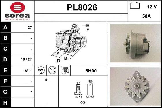 SNRA PL8026 - Alternateur cwaw.fr