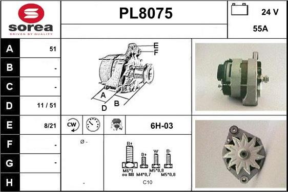 SNRA PL8075 - Alternateur cwaw.fr