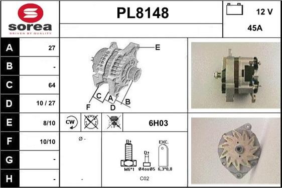 SNRA PL8148 - Alternateur cwaw.fr