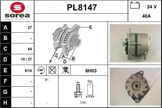 SNRA PL8147 - Alternateur cwaw.fr