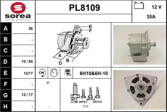 SNRA PL8109 - Alternateur cwaw.fr