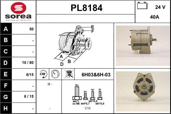 SNRA PL8184 - Alternateur cwaw.fr