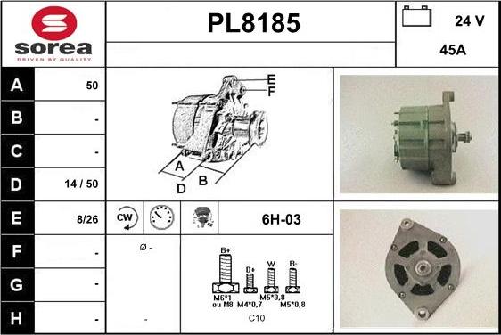 SNRA PL8185 - Alternateur cwaw.fr