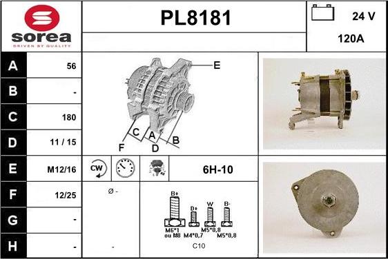 SNRA PL8181 - Alternateur cwaw.fr