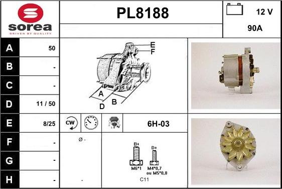 SNRA PL8188 - Alternateur cwaw.fr