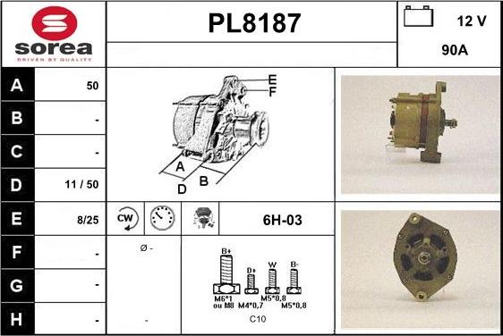 SNRA PL8187 - Alternateur cwaw.fr