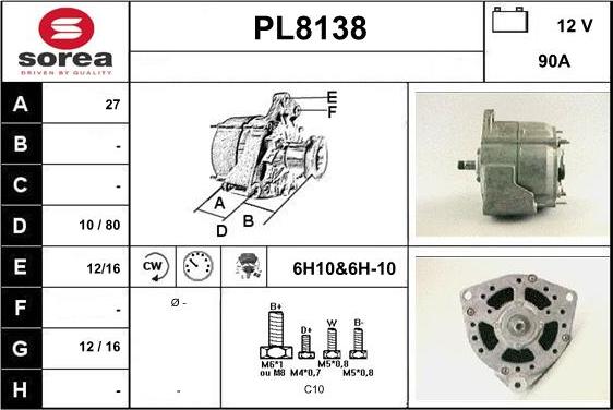 SNRA PL8138 - Alternateur cwaw.fr