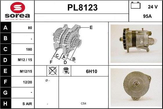 SNRA PL8123 - Alternateur cwaw.fr