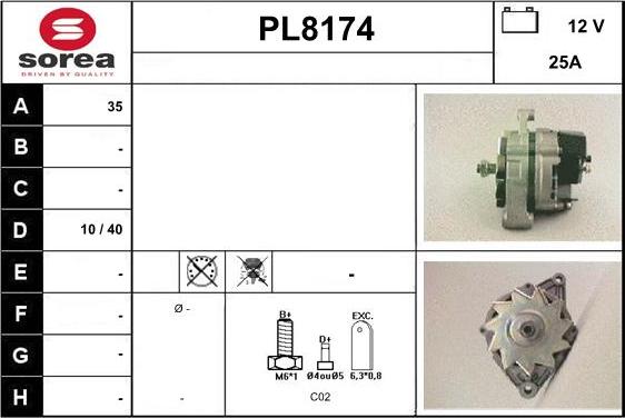 SNRA PL8174 - Alternateur cwaw.fr