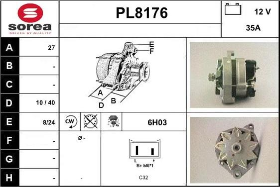 SNRA PL8176 - Alternateur cwaw.fr