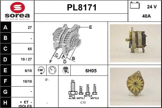 SNRA PL8171 - Alternateur cwaw.fr