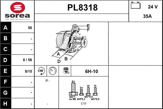 SNRA PL8318 - Alternateur cwaw.fr