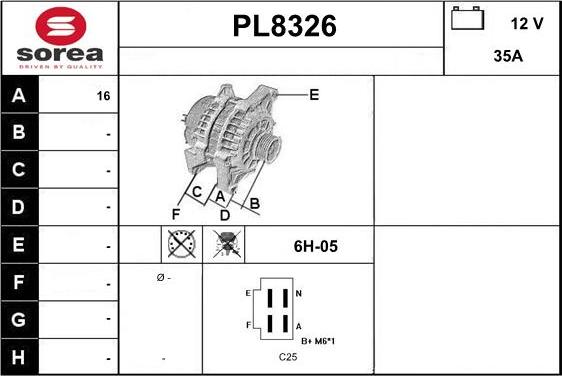 SNRA PL8326 - Alternateur cwaw.fr