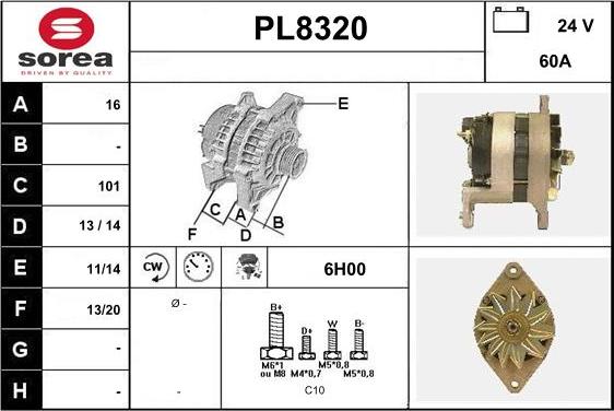 SNRA PL8320 - Alternateur cwaw.fr