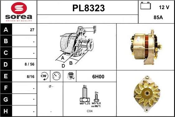 SNRA PL8323 - Alternateur cwaw.fr