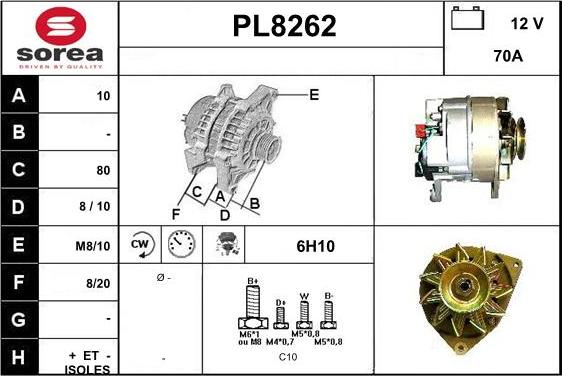 SNRA PL8262 - Alternateur cwaw.fr