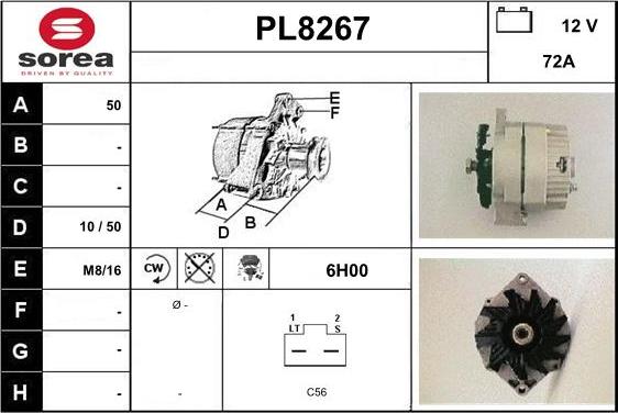 SNRA PL8267 - Alternateur cwaw.fr